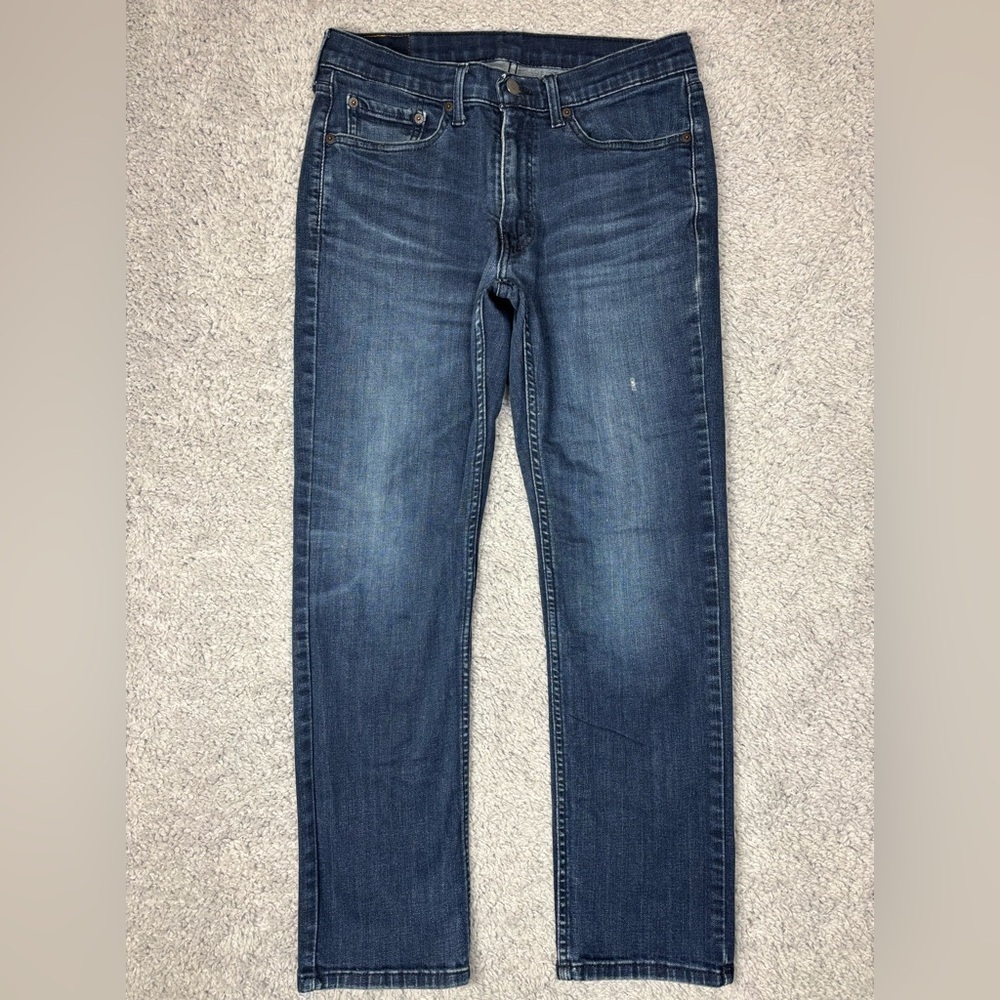 Levi's Jeans Mens 32 x 30 514 Straight Fit Dark Wash Classic Denim Casual Basic